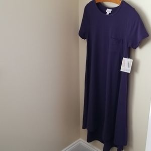 NWT Purple XS Carly High Low T Shirt Dress